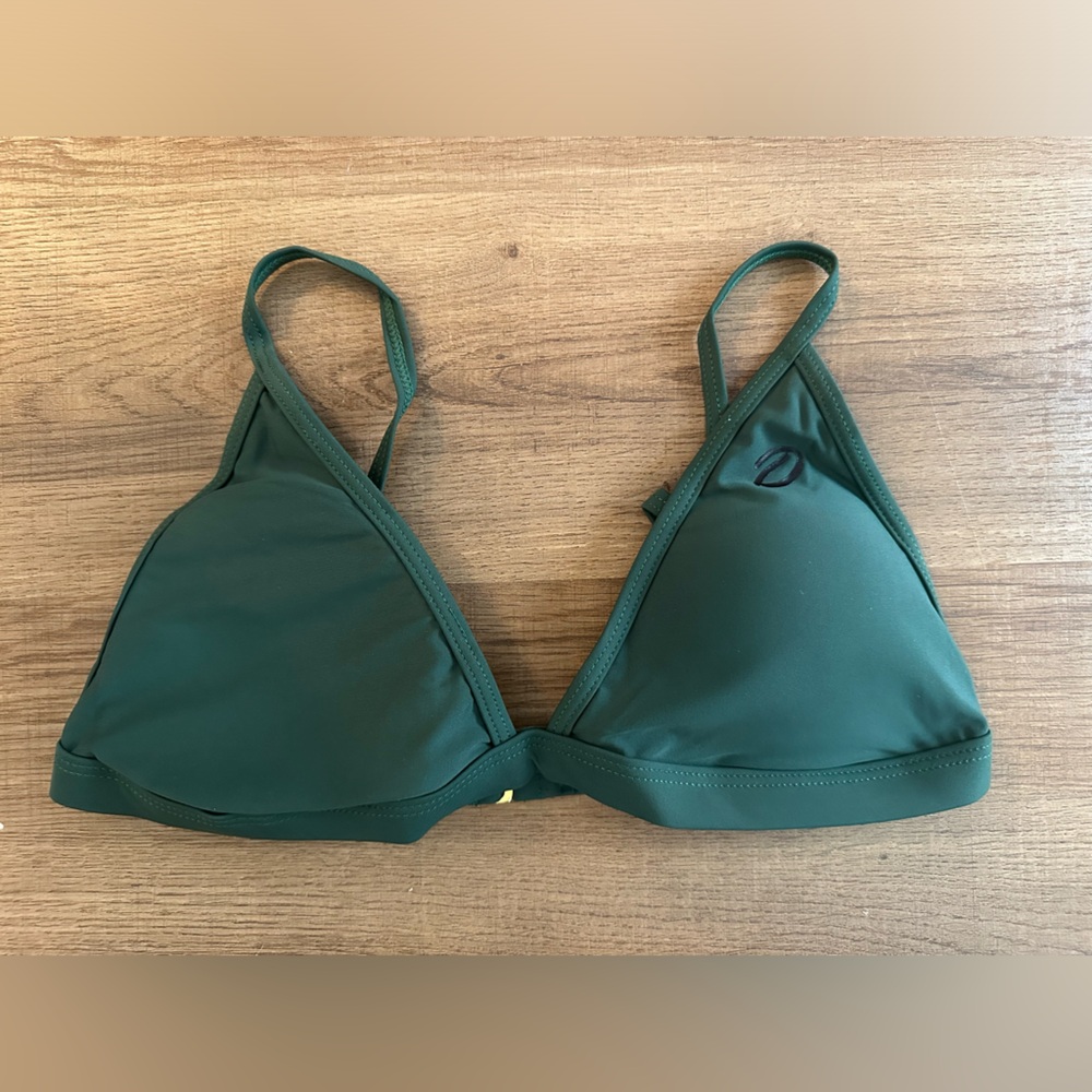 DIXXON NWT Army Green Bikini Top M/L - Picture 2 of 7